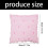 Valentines Heart Bows Plush Jacquard Pillow Cover Romantics 3