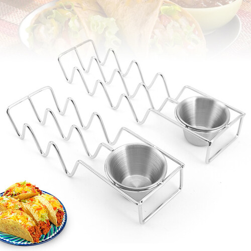 304 stainless steel corn roll pancake rack with sauce cup-3 2