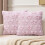 Valentines Heart Bows Plush Jacquard Pillow Cover Romantics 7