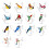 Lightweight Acrylic Bird Shape Planter Insert Bright Color-6 2