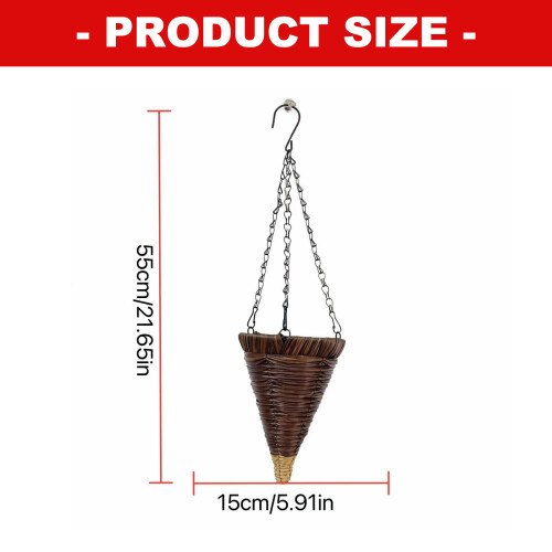 Panier suspendu en plastique durable résistant aux intempéries 2