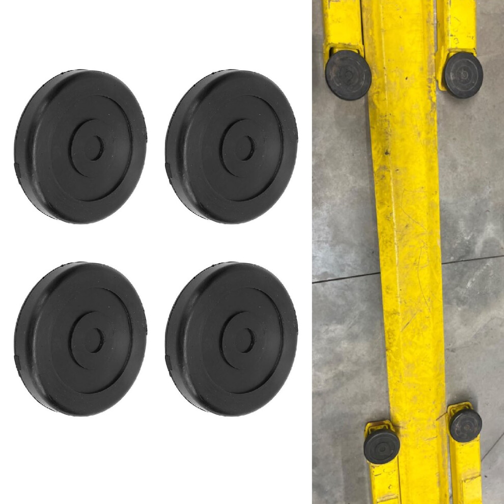 4 Pcs 5In Rubber Arm Pads For Lift Jack, 12.7Cm Diameter 5071385401312