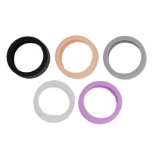 5pcs de manchons en silicone pour anneaux intelligents, tailles 6-10, multicolores, résistants aux rayures