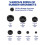 170Pcs 7 Sizes Rubber Grommet Assortment Kit, Firewall Hole Plug Set Electrical Wire Gasket Solid Hole Plugs Set 5