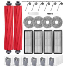 21PCS Replacement Parts for  QV 35A/QR 598 /QR 798 Vacuum Cleaner Part Main Side Brush Hepa Filter Rag Dust Bag