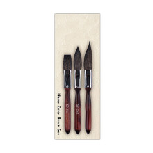 Ensemble de pinceaux à aquarelle, 3 pièces, pinceaux de peinture