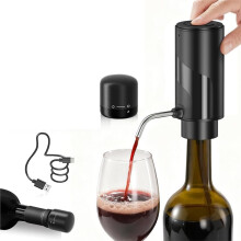 Electric Bottle Pump Dispenser Touchless Automatic Beverage Pourer for Whisky, Alcoholic Drinks &More,USB Rechargeable