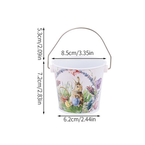 6Pcs Strong Metal Spring Candy Buckets Celebratory Storage Tin 2