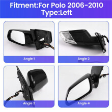 Zestaw Lusterek Wstecznych do Samochodu, Lusterko Zewnętrzne, Boczne, Drzwiowe, z Kierunkowskazami do 2006-2010, Lewe