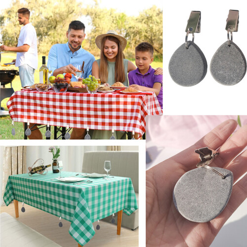 4PCs Durable Tablecloth Clip Stone Design for Garden Weddings-M 2