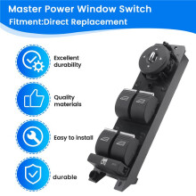 Interruptor Maestro de Elevalunas Eléctrico AM5T-14A132-AA, Compatible con para  Focus 2012-2015