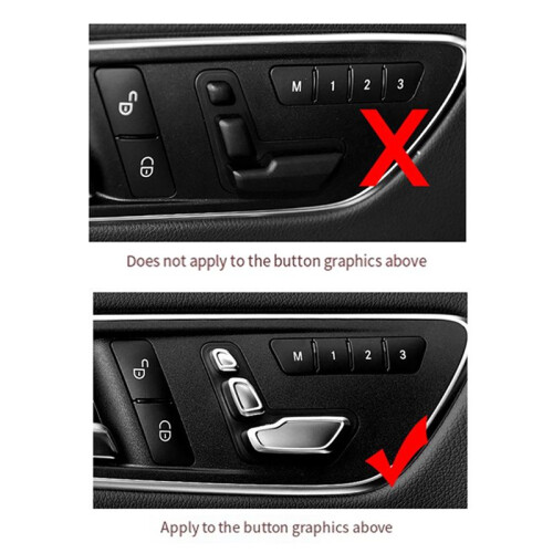 Car Front  Adjustment Headrest  Button Cover for  C E GLE E260 E200 GLK 300 GLE CLS Auto Parts Left 1