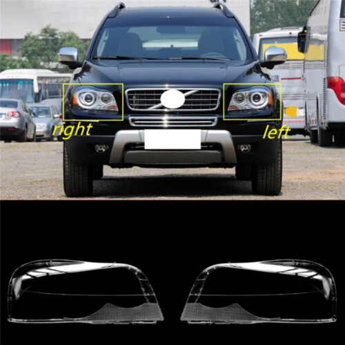 Auto Frontscheinwerferabdeckung Transparente Lampenschirme Lampenschale Scheinwerfer Linsenabdeckung für  XC90 2004-2013 2