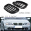 Gloss Black Dual  Front Bumper Kidney Grille Replacement for  3 Series E46 2-Door 2003-2005 4