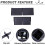 Center Console Dividers Organizer for  Tacoma 2024 Armrest Insert Divider Storage Accessories 4