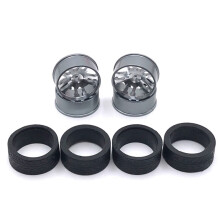 Metallfelgen Gummireifen Set für 284131 K969 K989 P929 Z Q D IW04M 1/28 RC Auto Upgrade Teile,4