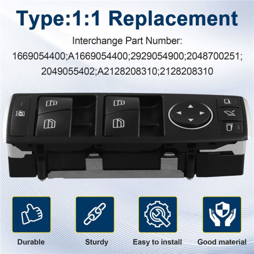 Left Car Power Window  Master Panel with Folding A2049055402 A1669054400 for - C200 C260 E260 E300 2