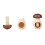 Wooden Mushroom Shaped Nut Cracker Ergonomic Kitchen Tool-Red 6