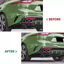 1 Pair Car Rear Bumper Side Vent Grille Decorative Cover Spoiler for Stinger 2017-2023 Auto Parts A