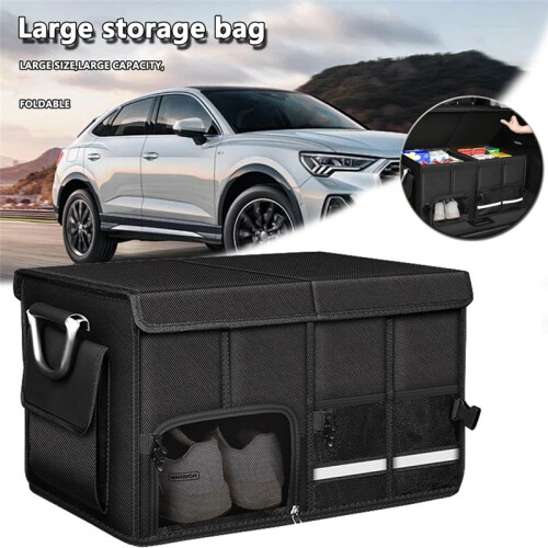 Capacity Car Storage Box Universal Car Trunk Organizer Cargo Storage Tool Auto Trunk Box