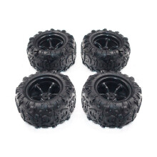 4PCS PX 9300-21 NeumáTico de Goma RC Racing Car Tyres 9300 y 9302 1/18 Escala en el Borde de la Rueda de Carretera Apto para RC Car