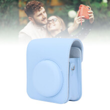 Custodia per fotocamera istantanea Mini12 Blu in pelle PU velluto