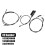 4Pcs/Set Car Front Center Rear Hood Release Cable Kit with Release Handle Bracket Assembly for  E65 E66 2
