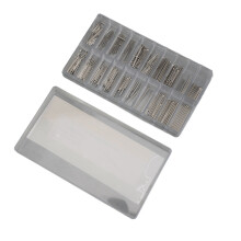 300 Stück rostfreier Splintstift 1,0 mm Halbrund 7,5–26,5 mm