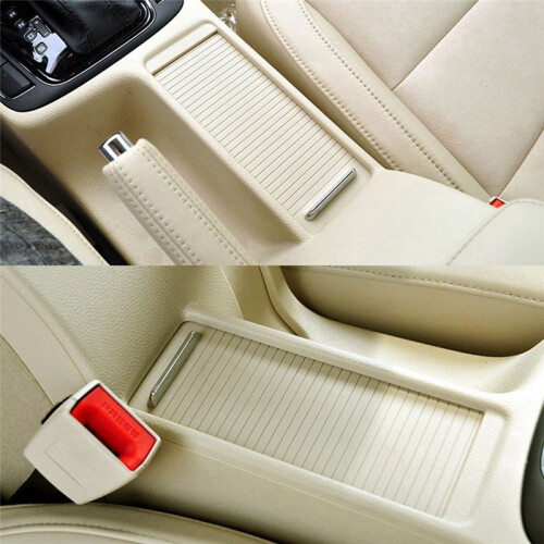 Interior Centre Console Roller Blind Shutter Drink Water Cup Holder Cover for  Superb 2009-2015 Black 2