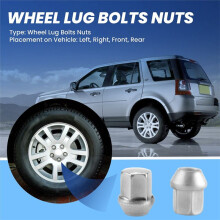 20Pcs Wheel Lug Bolt Stud Nut Fits LR001381 for New Lacrosse Freelander 2 Evoque Silver