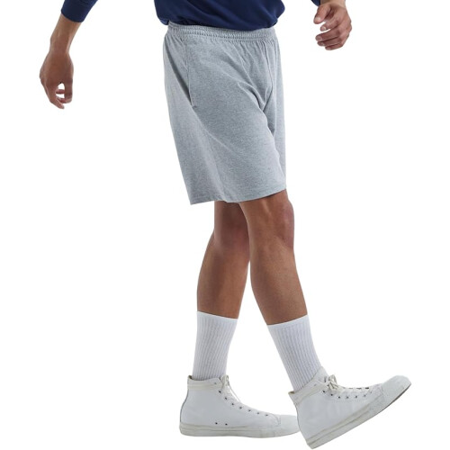 Hanes Men Jersey Pocket Short (M) Light Steel 2
