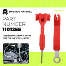 1101255 Separador de Suporte de Mangueira de Freio Dianteiro para JK JL Unlimited 2/4 Portas, Vermelho