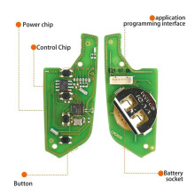 For Xhorse XKCD02EN Universal Wire Remote Key Fob 4 Button for Style for VVDI Key Tools