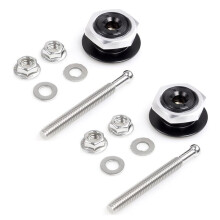 2 St. Motorhuvslås 30 mm Universal Motorhuvslås Stöldskyddande Motorhuvslås 53 mm Gängstång