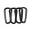 Pickup Truck Tailgate Net Trunk Screen Net Interior Isolation Fixed Luggage Barrier Net for     Ram 1