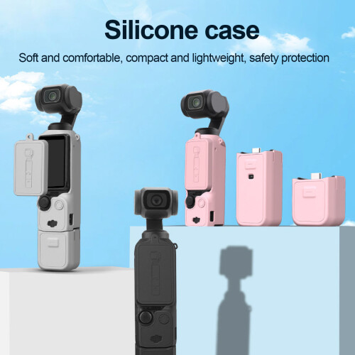 Funda protectora de silicona para Pocket 3 gris 2