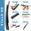 Rear Window Windshield Wiper Arm Blade Set for  Explorer 2011-2018  MKX 2016-2018 BB5Z17526C 6