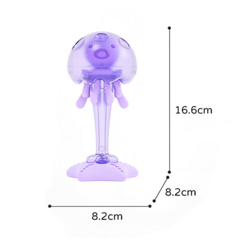 Qualle-Beißring lila ABS-Silikon leuchtend 2er Pack 1