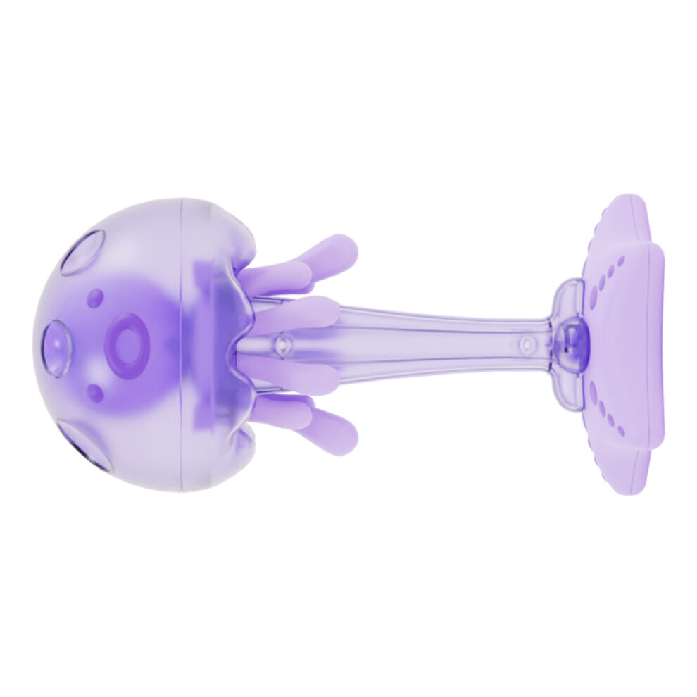 Baby Up Jellyfish Teether Toy – Silicone, Rustle Sound, Light/Purple