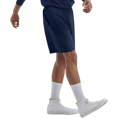 Hanes Men Jersey Pocket Short (L) Navy 2