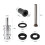 Kit de Reconstrução de Cilindro Mestre Dianteiro de Motocicleta 45072-96 de 11/16 Polegadas para  Dual Disc Modelo 1996-2017 4507296 6