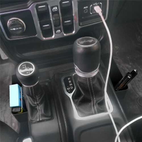 Gear Shift Storage Box Car Organizer Case for   JL Gladiator JT 2018 2019-2021 4 Doors Car Stowing Container 2