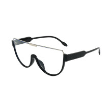 Retro oversized zonnebril Stijlvol frame Metalen frame-5
