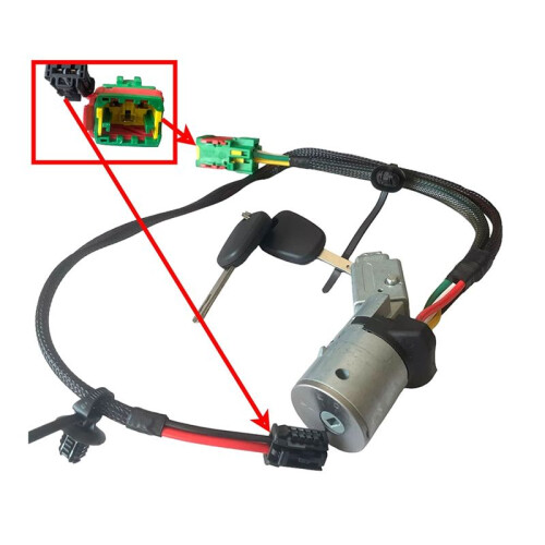 Steering Lock for  307 All Models 2001-2005 4162X4 /4162AS 2