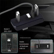 Glove Box Docking Station for Model 3 Y 3+ Y Juniper USB Hub Car 4-in-1 USB Extender Charger