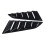 Car Rear Side Window Louvers for  Corvette C7 2014-2019 Triangular Window Glass Blinds (Bright Black) 1