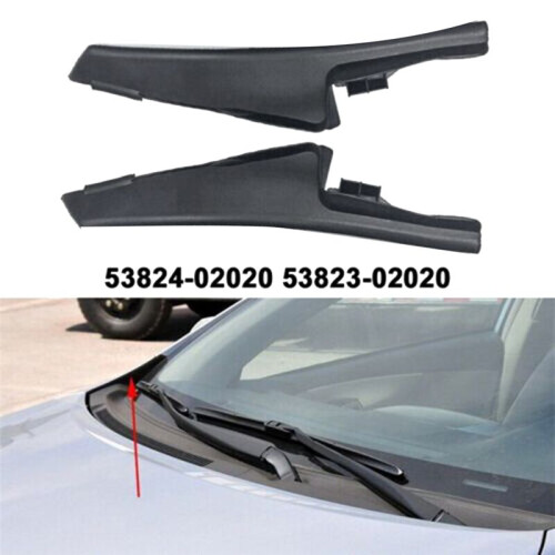 1Pair Front Side Corner Windshield Panel Protectors 53823-02020 53824-02020 for  2007-2013 Windshield Wrap Trim