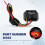 Adjustable Temperature Range Digital Electric Thermatic Fan Kit 0444 Digital Radiator Fans Controller Swith Kit 6