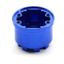 Aluminiumlegierungs-Differentialträger-Diff-Gehäuse RC-Autozubehör für Summit 1/10 RC-Auto-Upgrade-Teile Blau