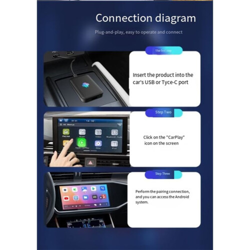 Car Machine Interconnection Box LiteS 5in1 Android CarPlay Adapter Android Auto Wireless Adapter for Cars  4+32G 2